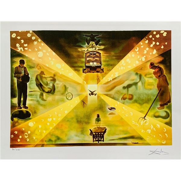 Salvador Dali STATION AT PERPIGNON Facsimile Signed Limited Edition Giclee