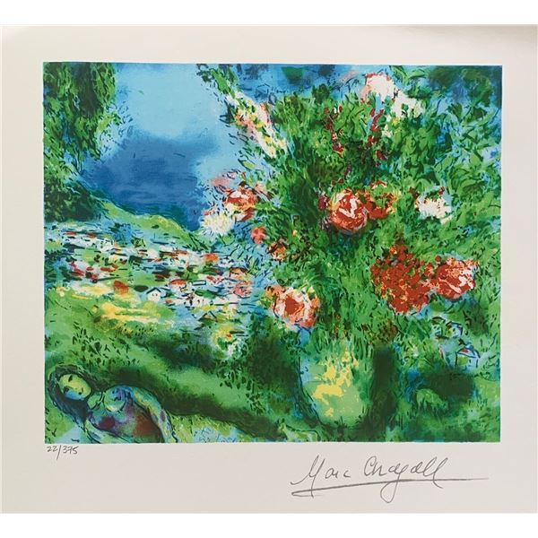 Marc Chagall PAYSAGE Limited Edition Facsimile Signed Giclee Art