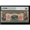 Image 1 : 1901 $10 Bison Legal Tender Note PMG 20