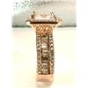 Image 5 : Sparkling 5 Ct Radiant Cut Lab Simulated Light Pink Diamond Ring