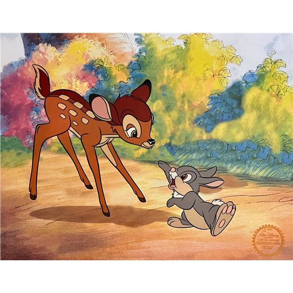 Disney Bambi with Thumper Sericel Animation Art