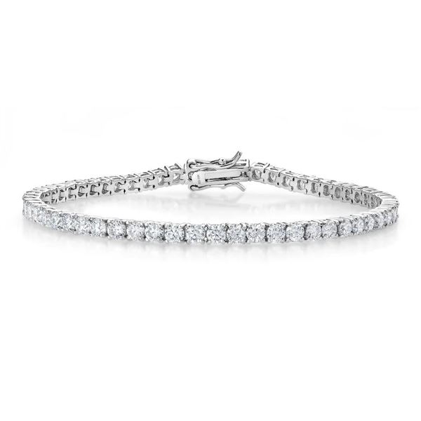 Sterling Silver 6.00ctw Moissanite Tennis Bracelet