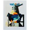 Image 1 : Pablo Picasso LADY WITH FORK & LEMON HAT Estate Signed Limited Edition Giclee