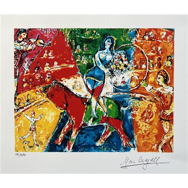 Marc Chagall CIRCUS HORSE & RIDER Limited Edition Facsimile Signed Giclee