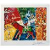 Image 1 : Marc Chagall CIRCUS HORSE & RIDER Limited Edition Facsimile Signed Giclee