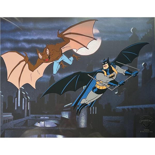 Warner Bros BATMAN VS MAN-BOT Limited Edition Sericel Animation Art Cel