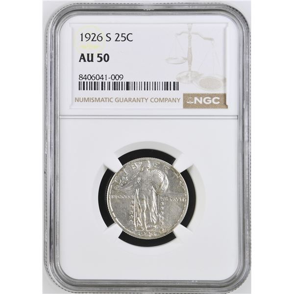 1926-S Standing Liberty Quarter NGC AU50