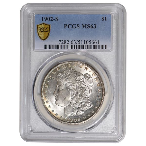 1902-S $1 Morgan Silver Dollar PCGS MS63