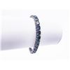 Image 2 : Plated 18KT White Gold 27ctw Russian Color Change Lab Simulated Alexandrite Tennis Bracelet
