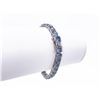 Image 5 : Plated 18KT White Gold 27ctw Russian Color Change Lab Simulated Alexandrite Tennis Bracelet