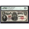 Image 1 : 1907 $5 Legal Tender Note PMG 25