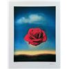 Image 1 : Salvador Dali MEDITATIVE ROSE Facsimile Signed & Numbered Giclee Art