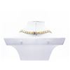 Image 7 : 18KT White Gold Plated 69ctw Lemon Yellow Moissanite Tennis Necklace