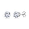 Image 1 : Sterling Silver 2.00ctw Moissanite Earrings