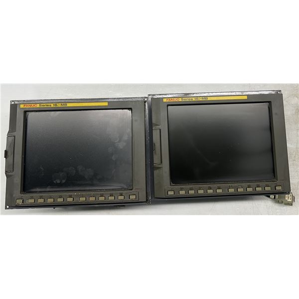 (2) Fanuc #A04B-0080-H201 CNC Unit (FS16i-MB) Operator Interface Panels