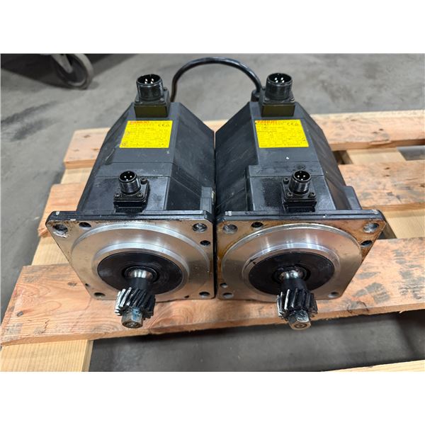 (2) Fanuc #A06B-0034-B675 Servo Motors