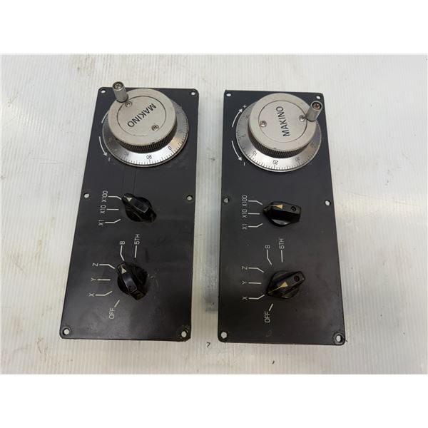 Lot of (2) Makino Pulse Generator Panels #OLM-01-2AZ7-17