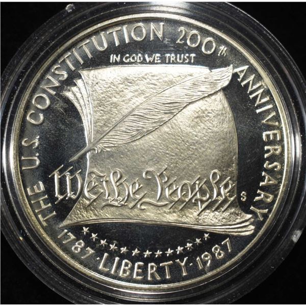 1987-S COMMEM $1 90% SILVER PR