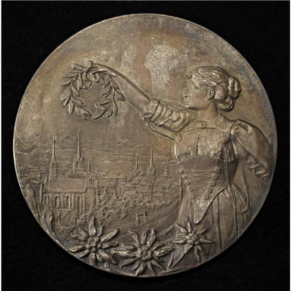 1903 SWISS SHOOTING MEDAL BERN SILVER