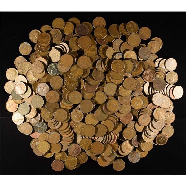 (500) WHEAT CENTS: MIXED DATES