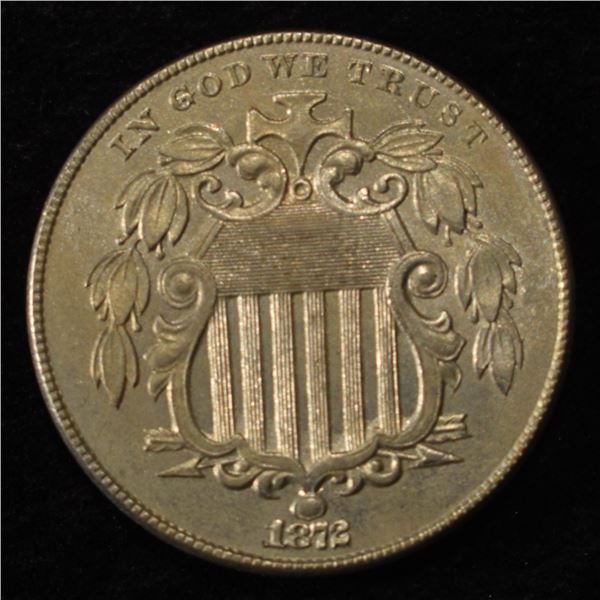 1872 SHIELD NICKEL CH ORIG UNC