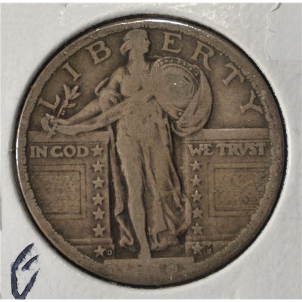 1918-D STANDING LIBERTY QUARTER FINE