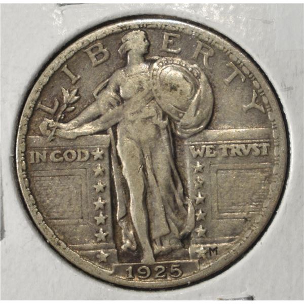 1925 STANDING LIBERTY QUARTER XF