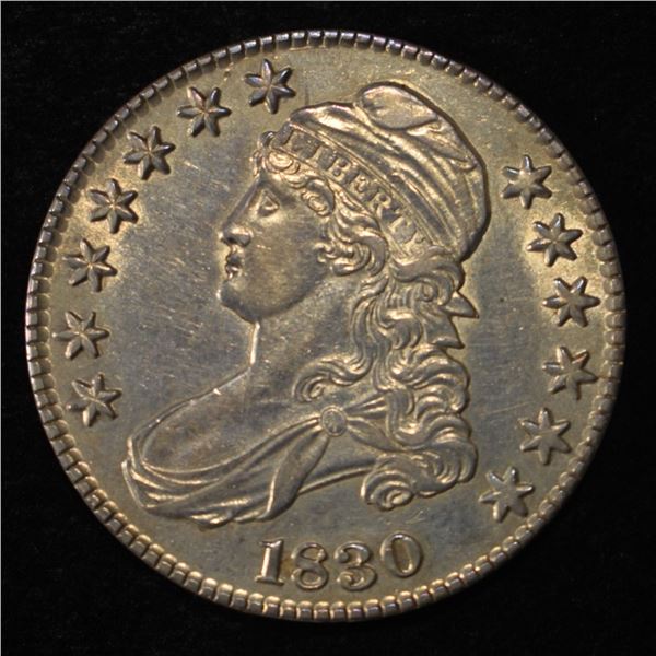 1830 CAPPED BUST HALF DOLLAR LOVELY ORIG UNC