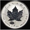 Image 1 : 2015 MAPLE LEAF 1 OZ .999 SILVER ROUND