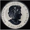 Image 2 : 2015 MAPLE LEAF 1 OZ .999 SILVER ROUND