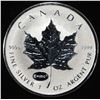 Image 1 : 2015 MAPLE LEAF 1 OZ .999 SILVER ROUND