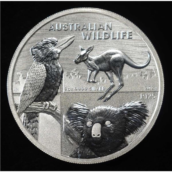 2024 2 OZ .999 SILVER AUSTRALIA WILDLIFE ROUND