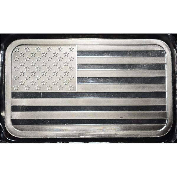 FLAG 5 OZ .999 SILVER BAR