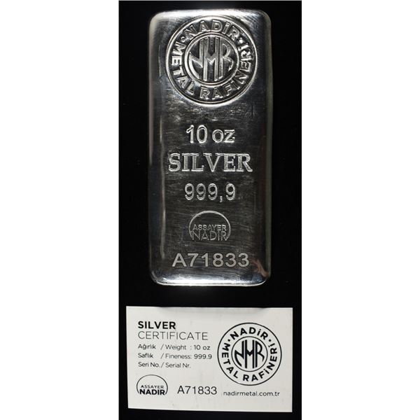 10 OZ .9999 SILVER BAR