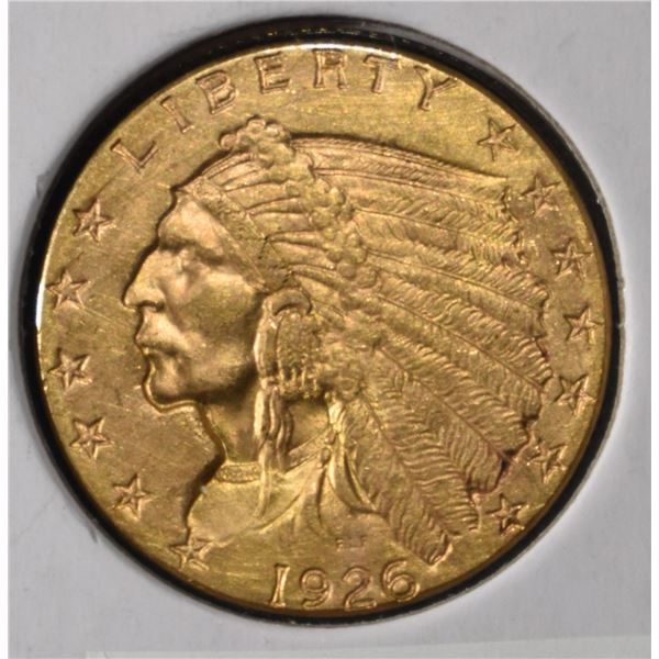 1926 $2.5 INDIAN GOLD BU