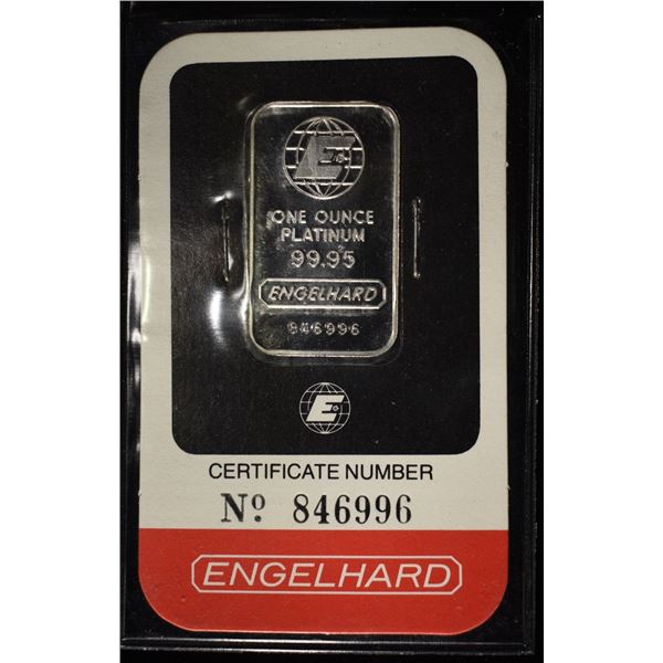 ENGELHARD1 OZ .9995 PLATINUM BAR