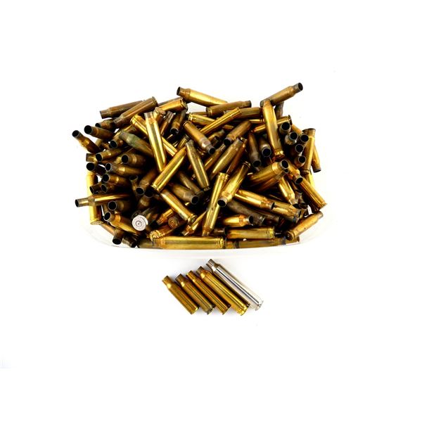 NON-PRIMED ASSORTED BRASS AND NICKEL CASES LOT