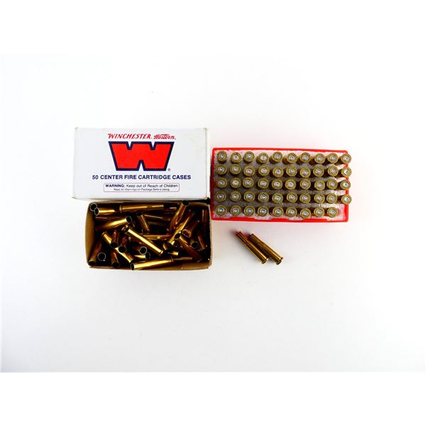 NEW AND USED NON-PRIMED WINCHESTER .22 HORNET BRASS CASES LOT