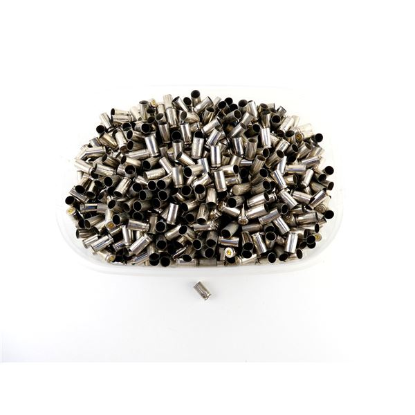 NON-PRIMED ASSORTED 9MM LUGER NICKEL CASES LOT