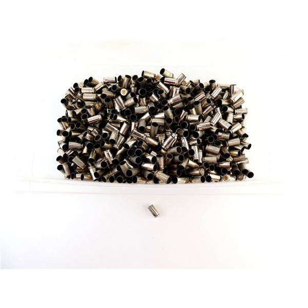 NON-PRIMED ASSORTED 9MM LUGER NICKEL CASES LOT
