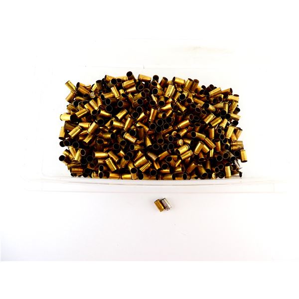 NON-PRIMED ASSORTED 9MM LUGER BRASS AND NICKEL CASES LOT