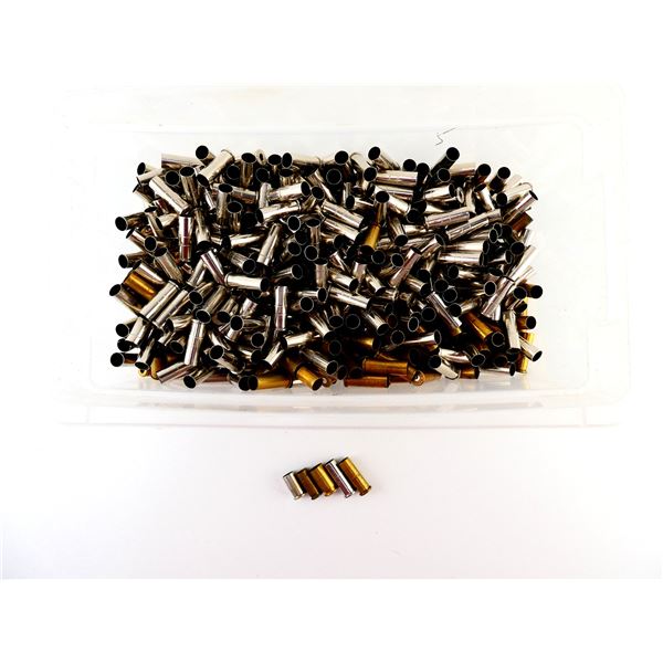 NON-PRIMED ASSORTED BRASS AND NICKEL CASES LOT