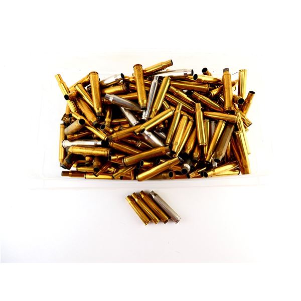 NON-PRIMED ASSORTED BRASS AND NICKEL CASES LOT