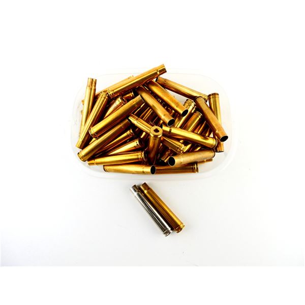 NON-PRIMED ASSORTED .375 H&H MAG BRASS AND NICKEL CASES LOT
