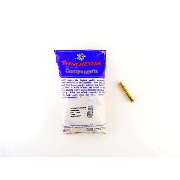 NEW NON-PRIMED WINCHESTER .38-55 WIN BRASS CASES LOT