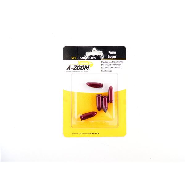 NEW A-ZOOM 9MM LUGER SNAP CAPS LOT