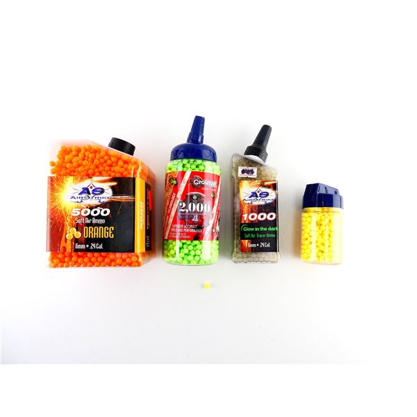 ASSORTED AIR SOFT 6MM AMMO LOT