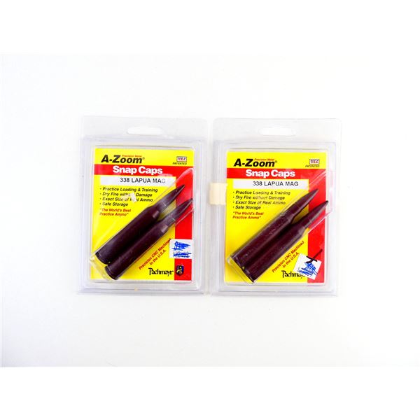 A-ZOOM .338 LAPUA MAG SNAP CAPS LOT