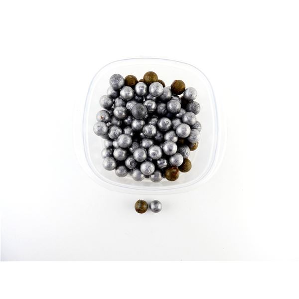 ASSORTED UNKNOWN LEAD ROUND BALLS LOT