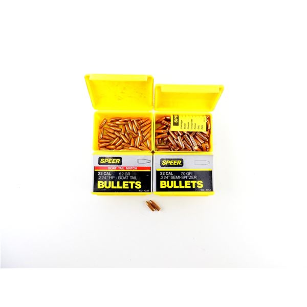 ASSORTED SPEER .22 CALIBER BULLETS LOT